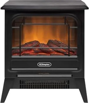Dimplex(ディンプレックス) 電気暖炉 暖炉型ファンヒーター Microstove BK 軽量 コンパクト 3~8畳 炎演出 リラックス効果 簡単操作 ブラック オプティフレーム MCS12J