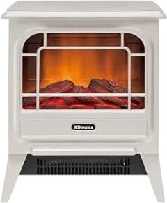 Dimplex(ディンプレックス) 電気暖炉 暖炉型ファンヒーター Microstove WH 軽量 コンパクト 3~8畳 炎演出 リラックス効果 簡単操作 ブラック オプティフレーム MCS12WJ