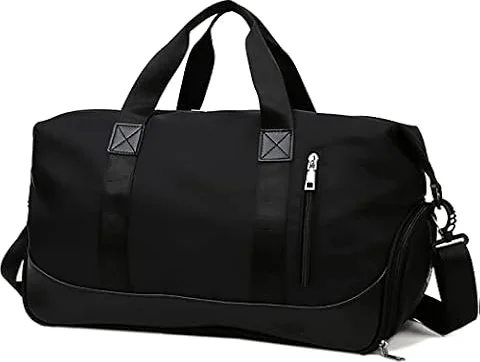 【雑誌掲載！キャリーオンOK】RIMINA スポーツバッグ ジムバック 旅行バッグ ボストンバッグ レディース トラベルバッグ シューズ収納 大容量 4way (ブラック)