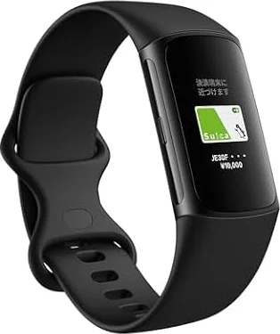 【Suica対応】Fitbit Charge 6 トラッカー オブシディアン／ブラック スマートウォッチ/防水/iPhone対応/アンドロイド対応/最大7日間のバッテリー/GPS搭載/心拍計/睡眠スコア [日本正規品]
