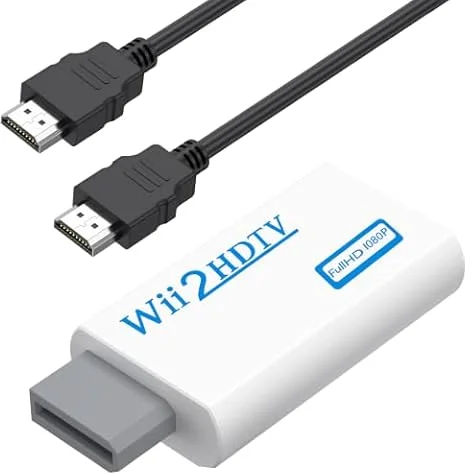 Wii To HDMI 変換アダプタ 1.5M HDMI接続ケーブルが付属します 3.5mmィオ1080Pフル Wii専用HDMI コンバーター