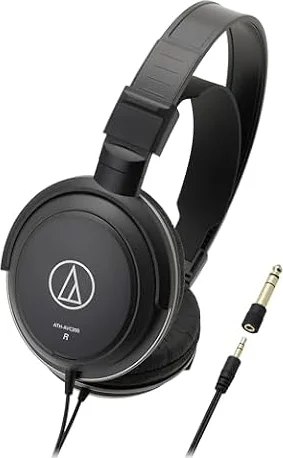 オーディオテクニカ ATH-AVC200 ヘッドホン 有線 音楽・映画観賞用 /ケーブル 3m/6.3mm標準/3.5mmミニ接続 ブラック