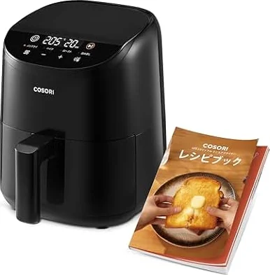 COSORI コソリ ノンフライヤー 2L 一人用 エアフライヤー オイル97％カット ミニ 卓上 フライヤー ブラック CAF-LI211-KJP