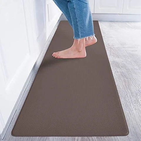 Baibu Home キッチンマット 120 拭ける 洗濯いらず 低反発クッション 厚さ8ｍｍ ポリ塩化ビニール 台所 マット