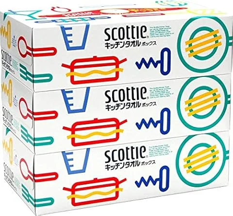 【まとめ買い】スコッティキッチンタオルボックス　７５組×３組 ×2セット